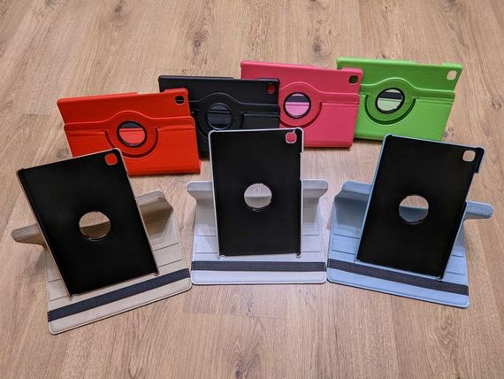 Шкіряний чохол книжка 360 для Samsung Galaxy Tab A7 LITE 8.7 2021 T220 T225 розовый | Зображення 2