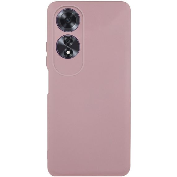 Чехол TPU GETMAN Liquid Silk Full Camera для Oppo A60 4G Розовый / Pink Sand