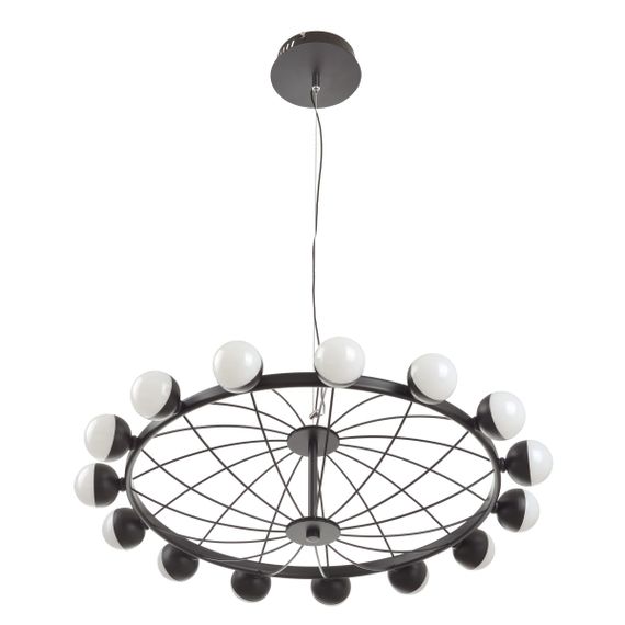 Люстра лофт подвесная LED 68W NW BK (BL-897S/15)