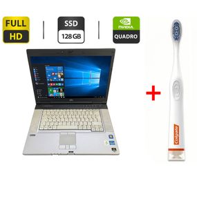 Мобильная рабочая станция Fujitsu Celsius H710 / 15.6" (1920x1080) TN / Intel Core i7-2720QM (4 (8) ядра по 2.2 - 3.3 GHz) / 16 GB DDR3 / 128 GB SSD / nVidia Quadro 1000M, 2 GB GDDR3, 128-bit / WebCam б/у + Подарок Зубная щетка Colgate