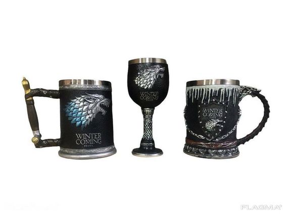 Подарочный Набор Кружка Чашка Бокал 3D Игра Престолов Game Of Thrones Winter Is Coming... | Зображення 1