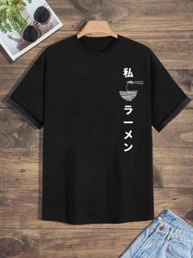 Футболка чоловіча з принтом повсякденна L Чорний