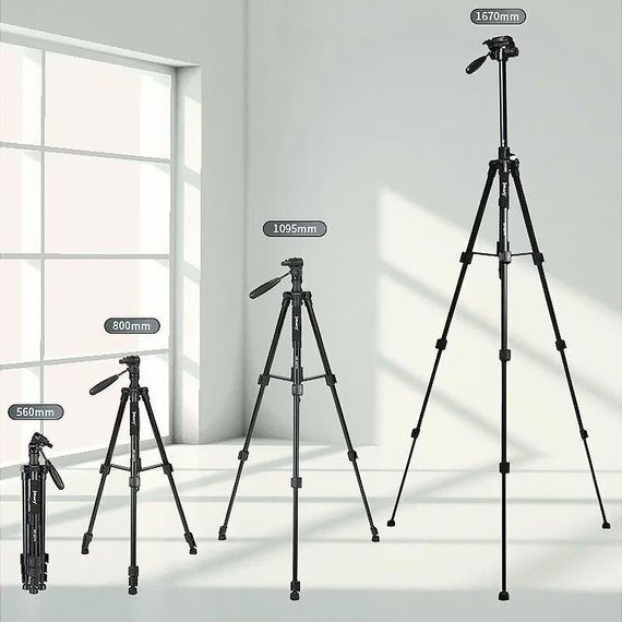 Штатив Jmary KP-2274 для съемки 41-167см + чехол Black | Зображення 4