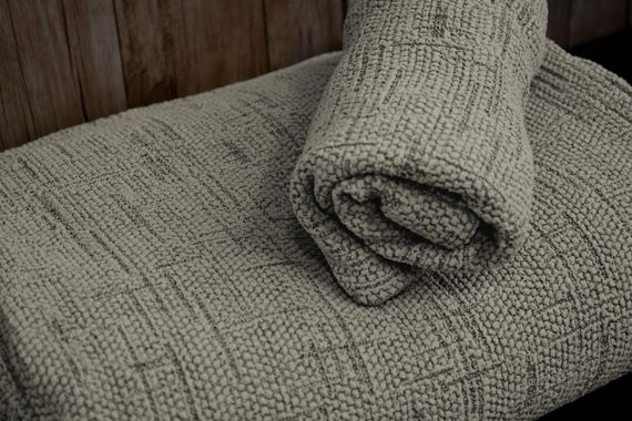 Жакардовий чохол на диван + 2 крісла Kora без спідниці Бежевий | Зображення 2