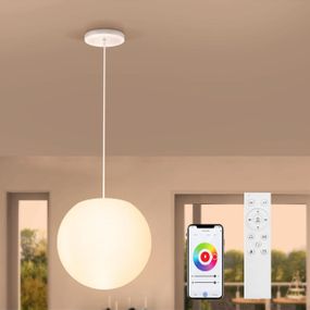 LED Світлодіодна Люстра підвісний світильник FUYO регульована яскравість RGB зміна кольорів керування пультом WiFi