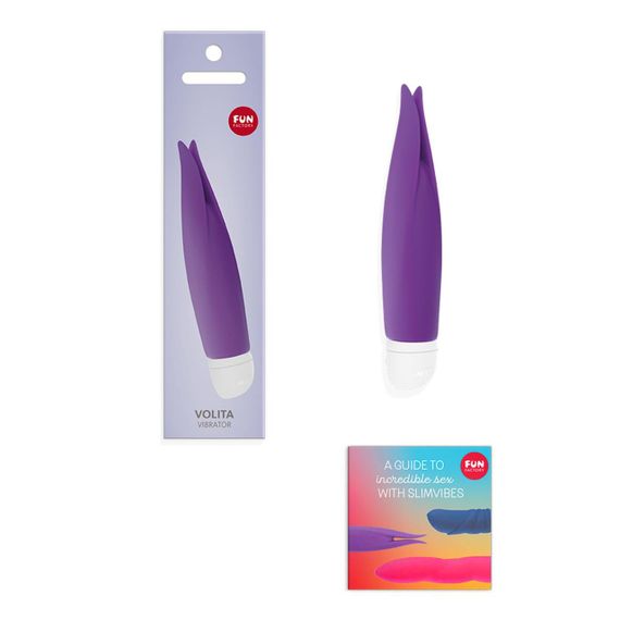 Вібратор з пелюстками Fun Factory VOLITA, фіолетовий, компактний, дуже тихий, на батарейках Sex Aura | Зображення 5