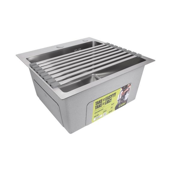 Сушарка на кухонну мийку Lidz Acsis LA11 Gray, плоска основа, для посуду 430х218 мм LDACSLA11GRA49765 | Зображення 4