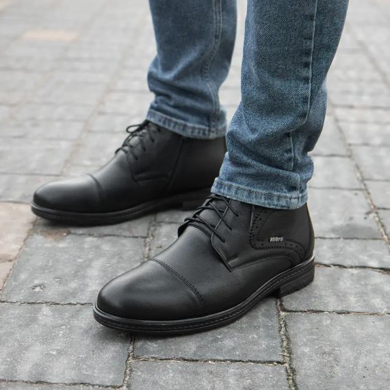 Чорні зимові черевики зі шнурівкою та замком 41 розмір | Зображення 7