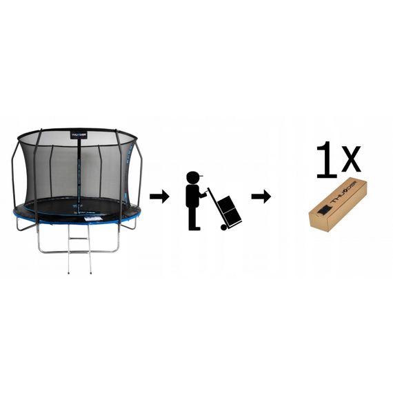 Батут із внутрішньою сіткою THUNDER Inside Elite 6FT 185 см Black/Blue | Зображення 2