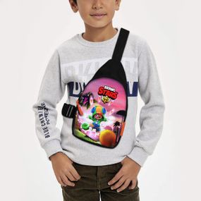 Сумка через плече дитяча Brawl Stars 29х17 см сумка слінг для хлопчика (01924)