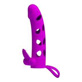Насадка на пенис Pretty Love Vibrating Penis Sleeve with Ball Strap Sex Aura