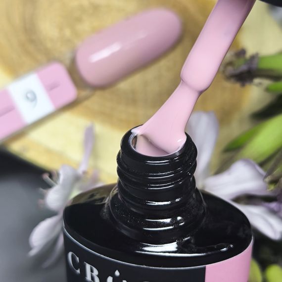 Гель-лак Crooz 09 (туманно-рожевий) 8мл