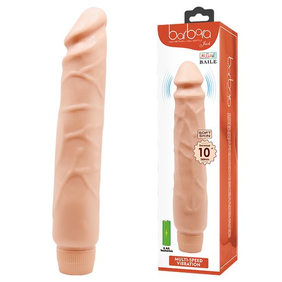Вібратор - Barbara Jack Vibrator 10" Flesh Sex Aura