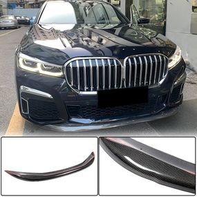Накладка на передній бампер Lip V1 (для M-Sport 2019-2022, Карбон) для BMW 7 серія G11/G12 рр