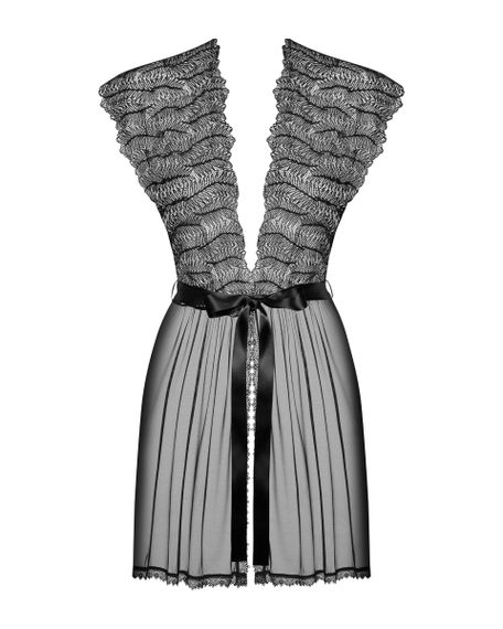Мереживний халат Obsessive Romanesa peniuar L/XL | Зображення 4