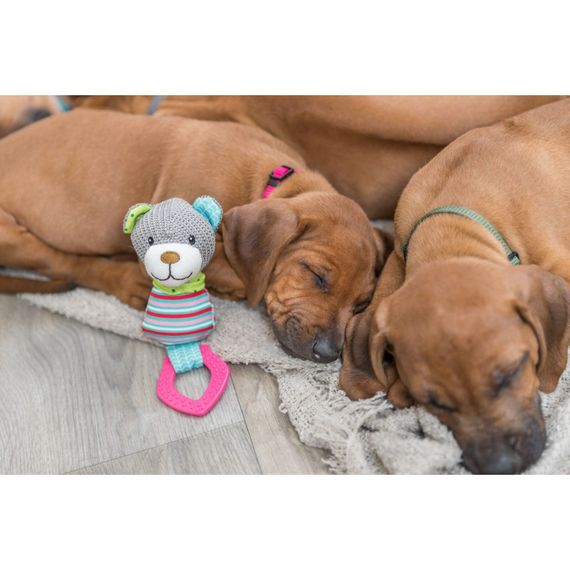 Іграшка Trixie Junior для собак Ведмідь з кільцем та звуком поліестер/пластик 23 см | Зображення 2