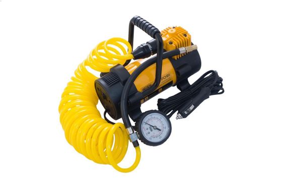 Компрессор автомобильный однопоршневой (40 л/мин 10Атм.) витой шланг СИЛА | Зображення 2
