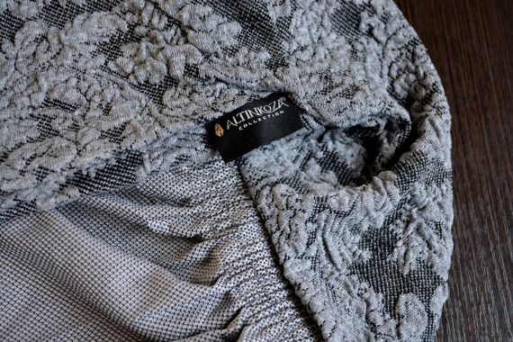Чехлы на стулья Damask с юбкой, серые | Зображення 6