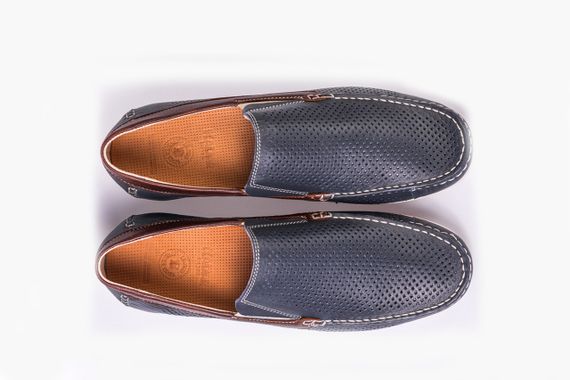 Мужские мокасины Kadar синие 40 42 размер