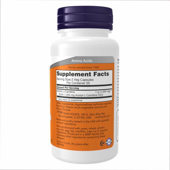Acetyl L-Carnitine 500mg - 100 vcaps | Зображення 1