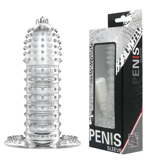 Насадка на пеніс Penis Sleeve, прозора