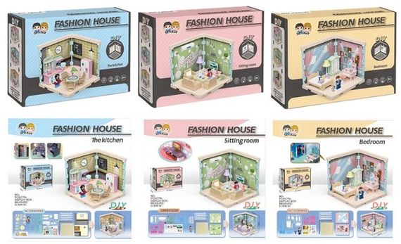 Конструктор DIY Toys Ляльковий будинок в асортименті, CJ-4051459