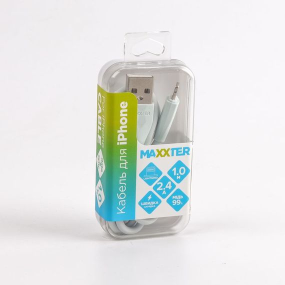 Кабель Maxxter UB-L-USB-01MG, USB 2.0 А-тато/Lightning, 1.0 м. | Зображення 3