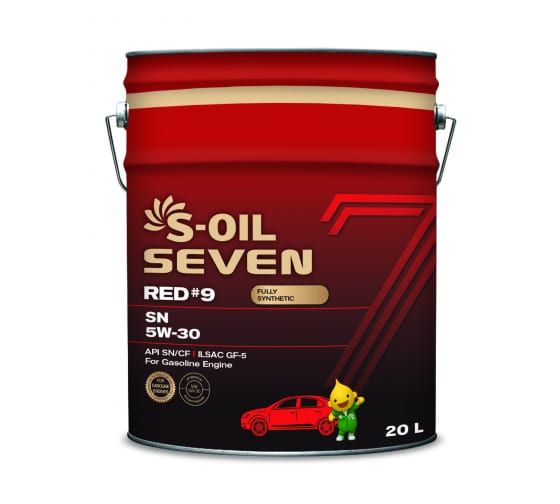 Моторна олива S-OIL 7 RED #9 SP 5W40 20л синтетичне, для бензинових двигунів
