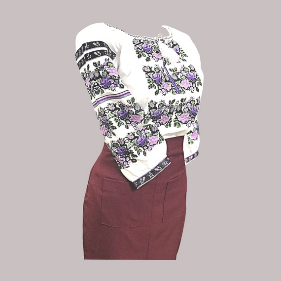 Рубашка Украинская вышиванка 225911 цвет белый размер XХL/3XL | Зображення 1