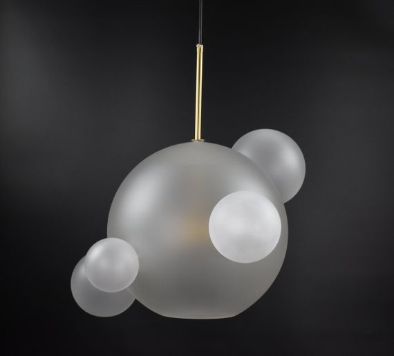 Люстра світлодіодна підвісна LED світильник для квартири на стелю лед 26700 Бронза 50-180х51х51 см. | Зображення 7