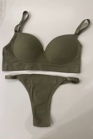 Комплект бюстгальтер і трусики Beisdanna 1306 Хакі One Size