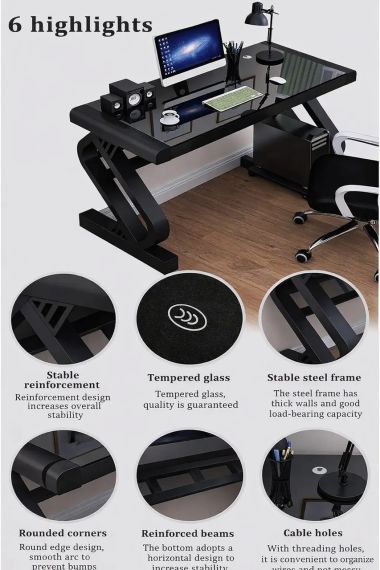 Сучасний ігровий комп'ютерний стіл AND-1921 | Зображення 1