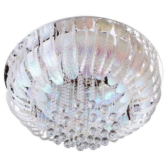 Люстра потолочная умная хрустальная E14 40W WH (BCL-623C/12)