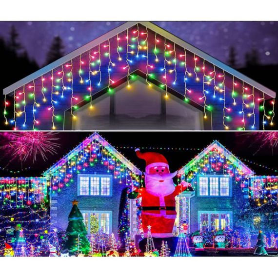 Гірлянда-штора різнокольорова 6м 100L білий провід XPRO (46864-91014_251) | Зображення 2