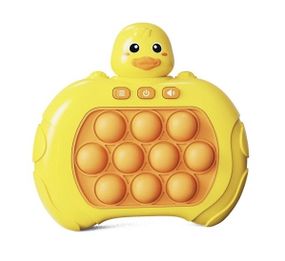 Электронный Pop It Pro Антистресс Детская Интерактивная Развивающая Игрушка 4 Режима + Подсветка Портативный Поп Ит Утенок