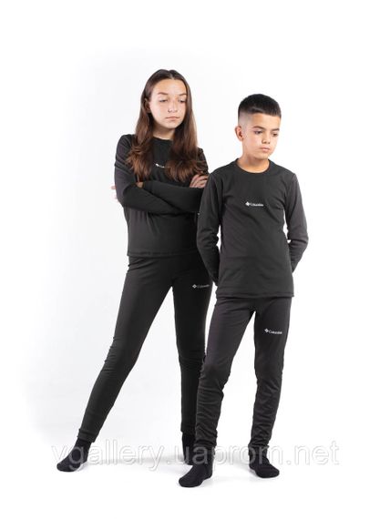 Подростковое термобелье черное COLUMВIA на флисе унисекс, коламбия премиум качество | Зображення 1