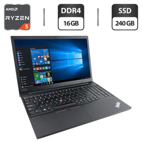 Ультрабук Lenovo ThinkPad L15 Gen 1 / 15.6" (1920x1080) IPS / AMD Ryzen 5 4500U (6 ядер по 2.3 - 4.0 GHz) / 16 GB DDR4 / 240 GB SSD / AMD Radeon 384SP Graphics / WebCam б/у