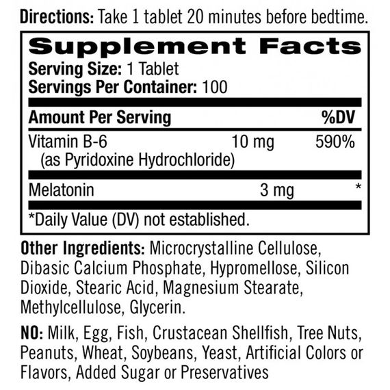 Мелатонін для сну Natrol Melatonin Time Release 3 mg 100 Tabs NTL-00458 | Зображення 1