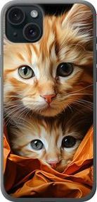 Чохол на iPhone 15 Plus Котики 2 із силікону FCh_008368