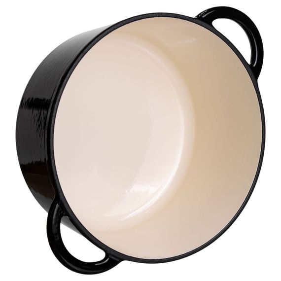 Каструля чавунна емальована 4 л, чорний Yiwu HP-FLG-1 BLACK | Зображення 4