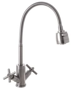 Змішувач для кухні MIXXUS DVE 011 з гнучким виливом SS2823