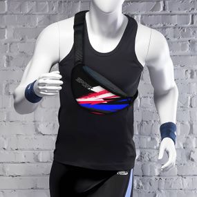 Сумка-бананка Sport мужская/женская спортивная 32×16 см с расширителем поясная сумка или сумка через плечо (3751)