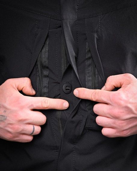 Літній міський тактичний костюм URBAN чорний поліція ПП7691 | Зображення 4