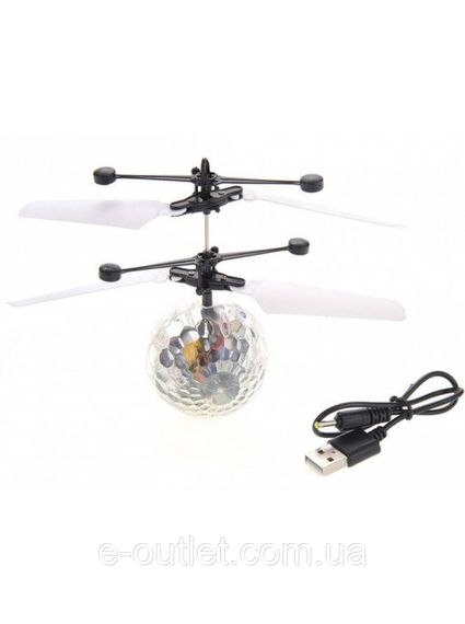 Іграшка літаючий музичний куля «Flying Ball» Sensor Led підсвічування з міцного пластику EL-1275 | Зображення 1