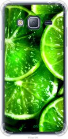 Чохол на Samsung Galaxy J3 Duos (2016) J320H Зелені часточки лимона "852sp-265-2448"