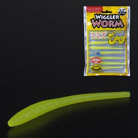 Слаги 2,3" съедобные искусственные LJ Лаки Джон Pro Series WIGGLER WORM 140153-101