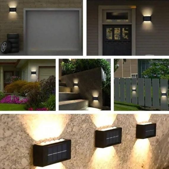 Фонарь уличный настенный с солнечной панелью LY-745 Черный