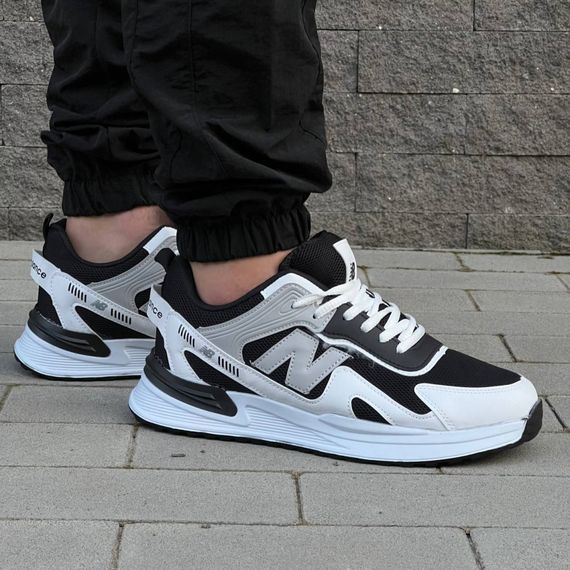 Кросівки New Balance матеріал текстиль/замш колір чорний, білий | Зображення 3