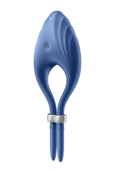 Регульоване ерекційне кільце з вібрацією Satisfyer Duelist, синій sexstyle | Зображення 3