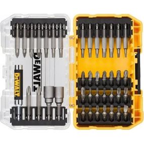Набор бит DeWALT Phillips, Pozidriv, Torx, L= 25, 50 мм, головки 8, 10 мм, маг. держ., 40 шт, кейс (DT70705)